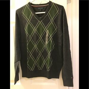 Tommy Hilfiger Men Crew V-neck Pullover Sweater